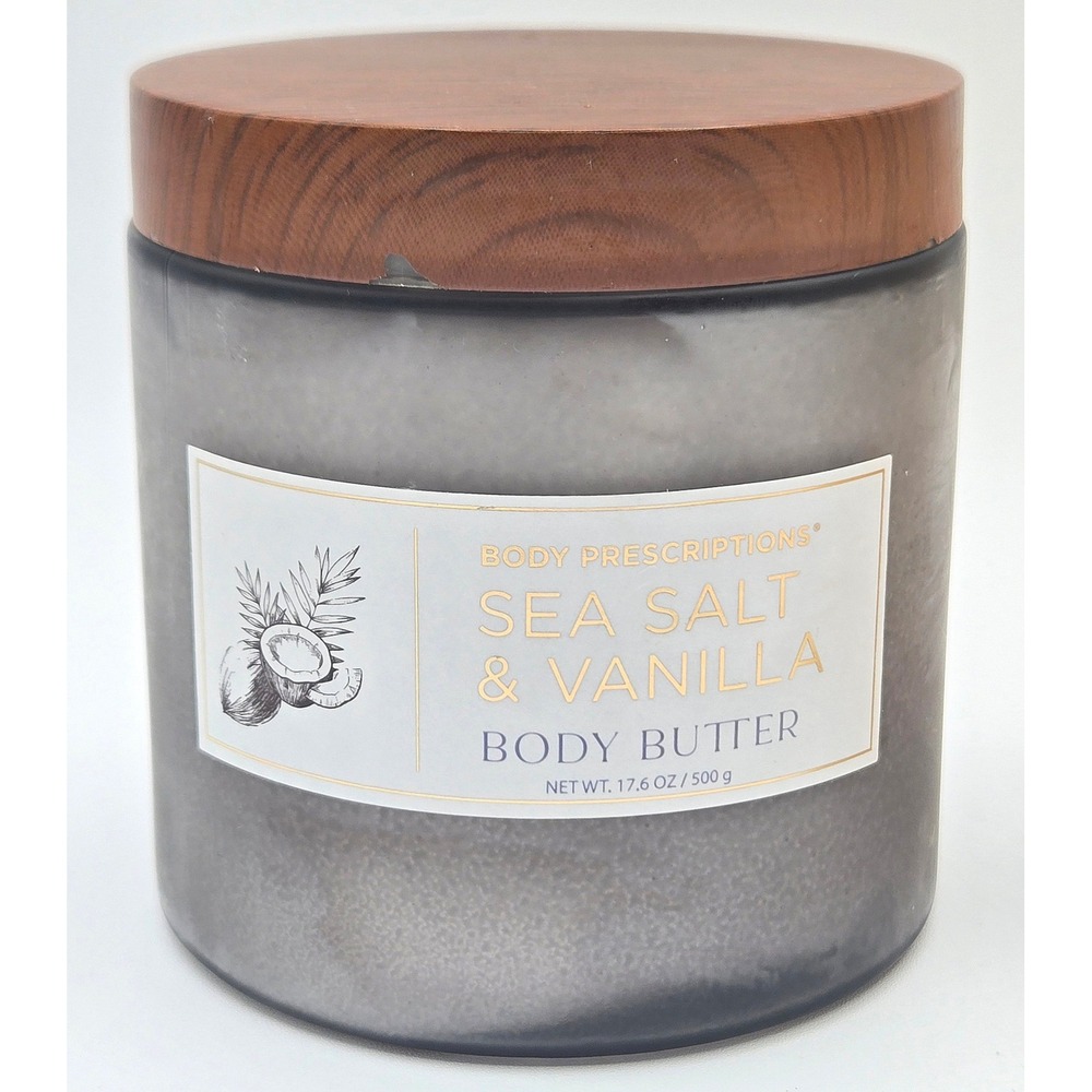 Body Prescriptions Body Butter 17.6 oz Unisex Sea Salt & Vanilla Hydrating Cream
